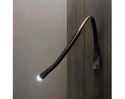 FLEXILED-Kinkiet/lampa do czytania Giętki Skóra/Brąz z wyłącznikiem Dł.90cm