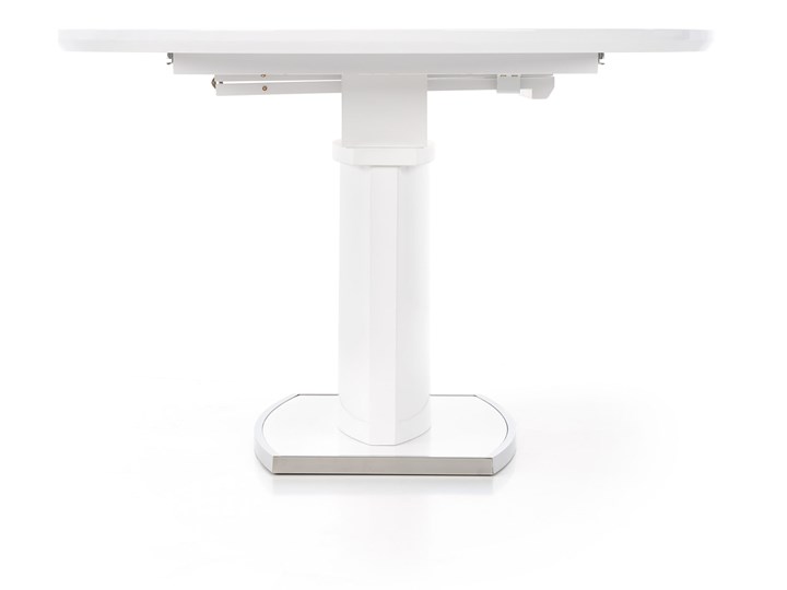 Lakierowany stół na jednej nodze Federico Płyta MDF Długość 120 cm Stal Długość 160 cm Szerokość 120 cm Kategoria Stoły kuchenne