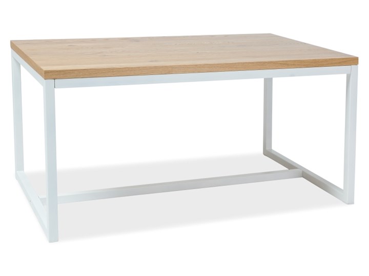 Stół w stylu industrialnym Loras A 150/90 Szerokość 90 cm Wysokość 77 cm Kolor Beżowy Szerokość 150 cm Długość 150 cm Metal Drewno Rozkładanie