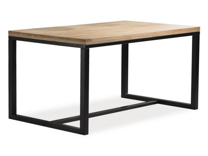Stół w stylu industrialnym Loras A 150/90 Szerokość 150 cm Rozkładanie Szerokość 90 cm Długość 150 cm  Drewno Metal Wysokość 77 cm Styl Nowoczesny