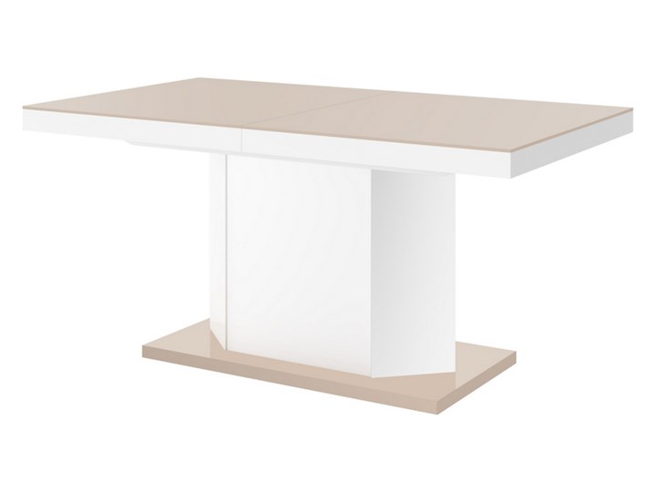 Rozkładany stół w wysokim połysku Amigo cappucino