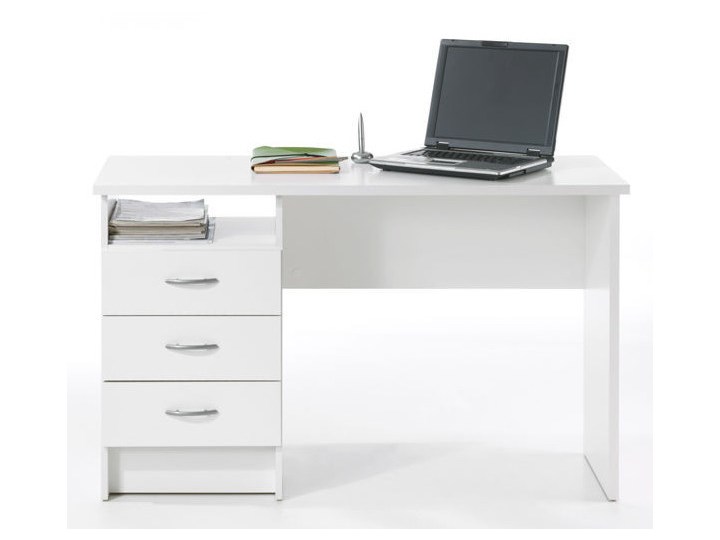Biurko Function 3 biały Biurko tradycyjne Szerokość 120 cm Głębokość 48 cm Styl Nowoczesny