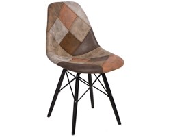Krzesło P016W insp. DSW Patchwork na drewnianych nogach