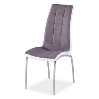 Pikowane krzesło tapicerowane tkaniną H104