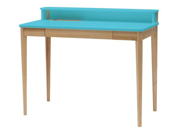 Biurko z szufladą i nadstawką Ashme Styl Skandynawski Biurko z nadstawką Drewno Szerokość 110 cm Płyta MDF Głębokość 56 cm Pomieszczenie Pokój nastolatka