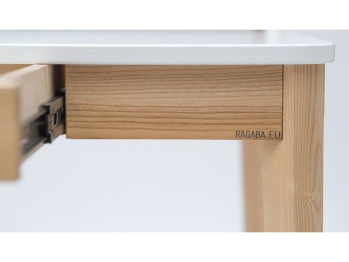Biurko z szufladą i nadstawką Ashme Biurko z nadstawką Szerokość 110 cm Drewno Głębokość 56 cm Płyta MDF Kategoria Biurka