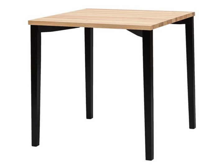 Stół z jesionowym blatem i kwadratowymi nogami Triventi Szerokość 80 cm Długość 80 cm Drewno Wysokość 80 cm Rozkładanie