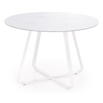 Okrągły stół z blatem szklanym Looper
