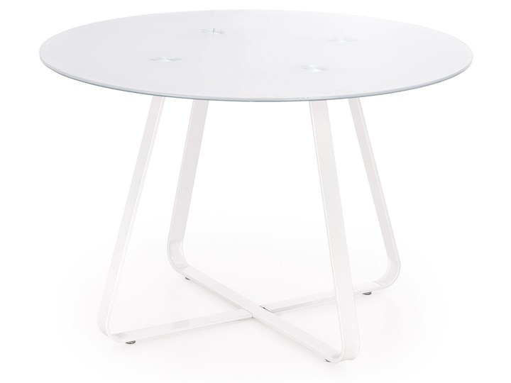 Okrągły stół z blatem szklanym Looper Wysokość 115 cm Stal Szkło Wysokość 76 cm Szerokość 115 cm Pomieszczenie Stoły do jadalni Długość 115 cm Kategoria Stoły kuchenne