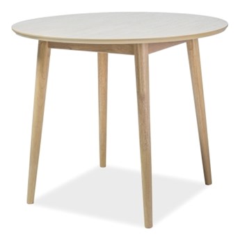 Okrągły stół na drewnianych nogach Nelson