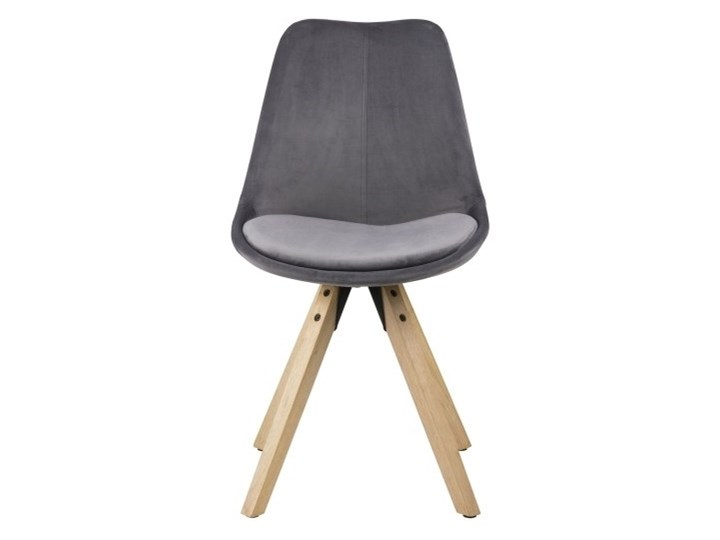 Krzesło z poduszką na siedzisku Repo Vic welur Kolor Brązowy Szerokość 49 cm Głębokość 55 cm Tradycyjne Wysokość 85 cm Kategoria Krzesła kuchenne