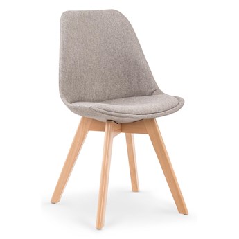 Tapicerowane krzesło na drewnianych nogach K303