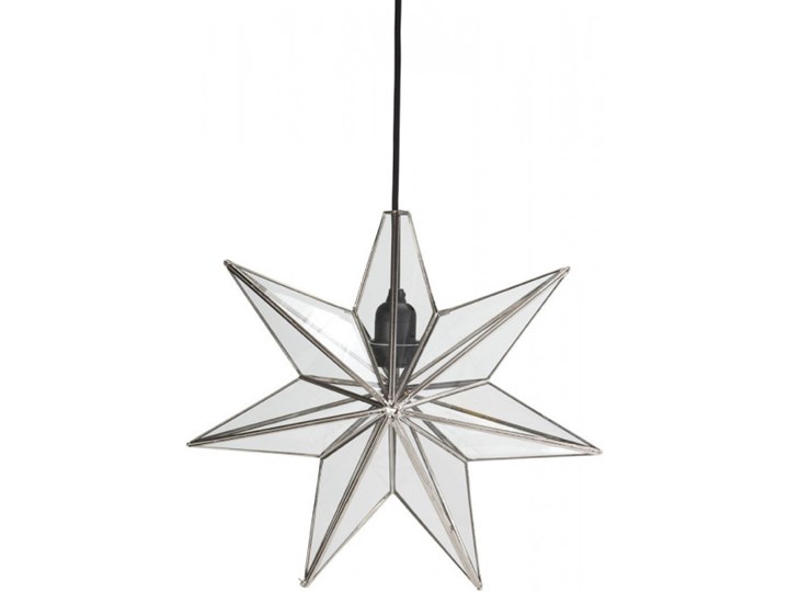 Lampa wisząca gwiazda srebrna 40 cm - PR Home