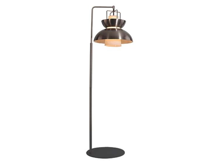 Stojąca LAMPA podłogowa SCANDINAVIAN LA061/F_Nickiel Altavola metalowa OPRAWA salonowa satynowany nikiel