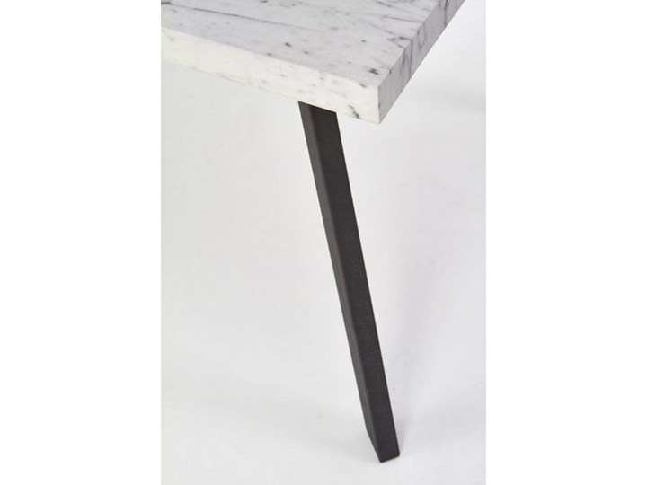 Stół rozkładany z blatem imitującym marmur Dallas Metal Płyta MDF Długość 220 cm Szerokość 90 cm Płyta MDF Długość 160 cm Metal Rozkładanie Rozkładane