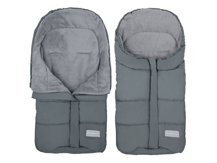 Śpiworek do wózka, sanek 84 x 40 cm Ricokids Clodi szary