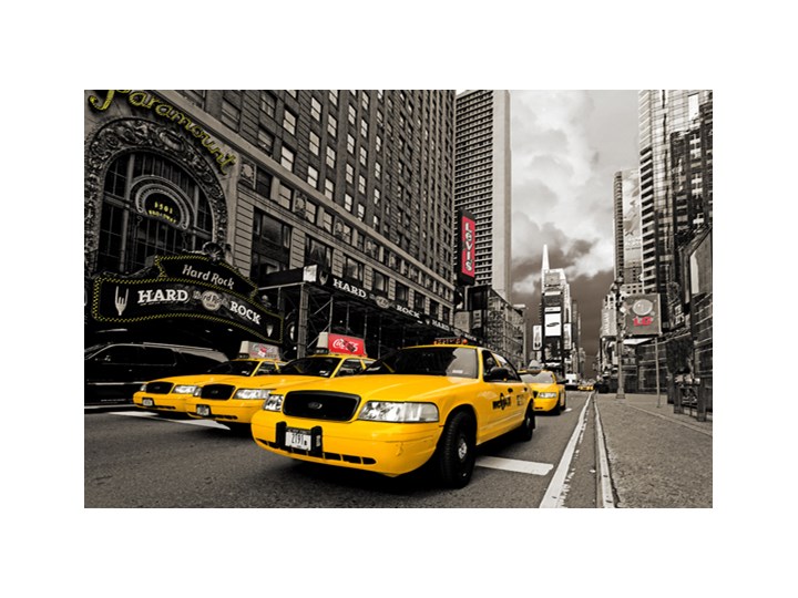 Nowy Jork Hard Rock Cafe I Zolte Taxi Plakat Homebook