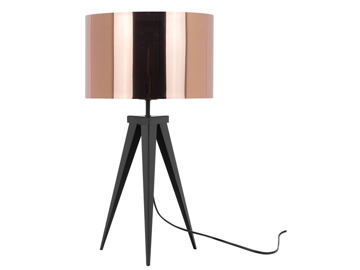 Lampa stołowa miedziana 55 cm Persico kod: 4260586358643 Styl Klasyczny Lampa z abażurem Styl Skandynawski