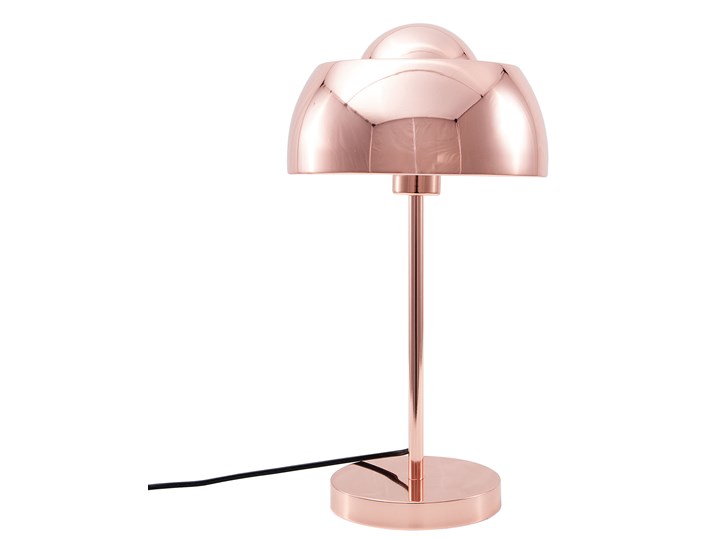 Lampa stołowa miedziana czerwień Porello BLmeble kod: 4260586357752 Wysokość 44 cm Lampa z kloszem Styl Klasyczny