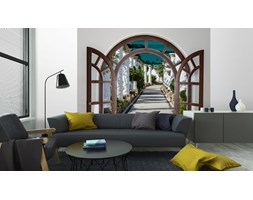 Fototapeta Arch Drzwi Z Otwartym Dostępem Do Alei