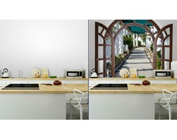 Fototapeta Arch Drzwi Z Otwartym Dostępem Do Alei