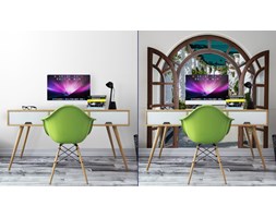 Fototapeta Arch Drzwi Z Otwartym Dostępem Do Alei