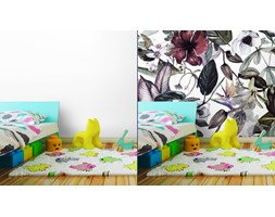 Fototapeta Bez Szwu Akwarela Wzór Z Tropikalnych Kwiatów, Magnolii, Kwiat Pomarań... Winylowa Zmywalność Zmywalna