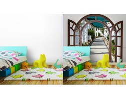 Fototapeta Arch Drzwi Z Otwartym Dostępem Do Alei