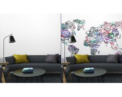 Fototapeta Mapa Świata Znaczki Paszport Samodzielnie
