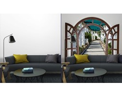 Fototapeta Arch Drzwi Z Otwartym Dostępem Do Alei