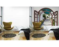 Fototapeta Arch Drzwi Z Otwartym Dostępem Do Alei