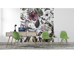 Fototapeta Bez Szwu Akwarela Wzór Z Tropikalnych Kwiatów, Magnolii, Kwiat Pomarań... Winylowa Zmywalność Zmywalna