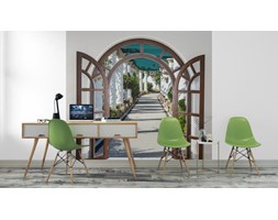 Fototapeta Arch Drzwi Z Otwartym Dostępem Do Alei