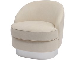 Fotel Maldon Cream Wysokość 75 cm Głębokość 75 cm Skóra Skóra Skóra