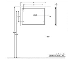 Villeroy&Boch Finion lustro podświetlane 60 x 75 cm G6006000