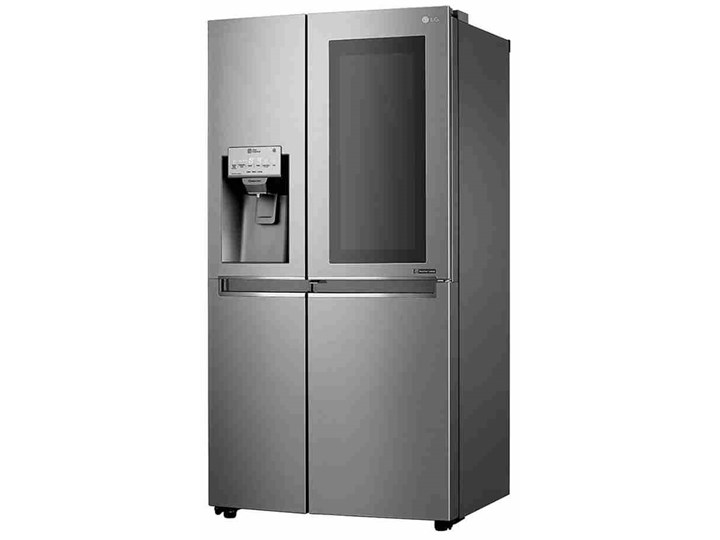 Lodówka LG GSI960PZAZ Side by Side No frost 179cm Srebrna Podajnik wody Kostkarka Wysokość 179 cm Dwudrzwiowe Kategoria Lodówki Szerokość 91,2 cm Kolor Srebrny