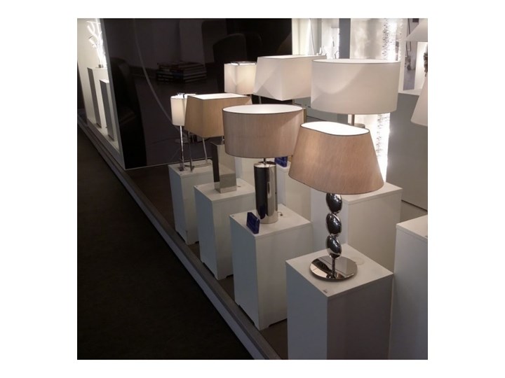 Lampa stołowa PRAG prostokątna srebrna 96246 Villeroy&Boch 96246 Lampa nocna Kolor Srebrny Wysokość 53 cm Kategoria Lampy stołowe