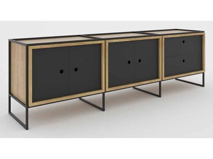 MODULO ZESTAW KONFIGUROWALNY - MODUŁ POTRÓJNY POZIOMY Uniwersalne Styl Nowoczesny Kolor Beżowy