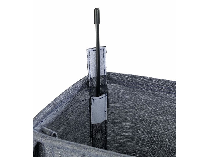 Kosz tekstylny na pranie, pojemnik CORNO PRIME z zamknięciem i kółkami - 43 l, 60 x 18,5 x 40 cm, WENKO Tkanina Kategoria