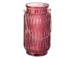 Lampion szklany Dark Pink