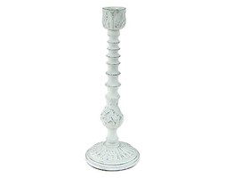 Świecznik metalowy White II