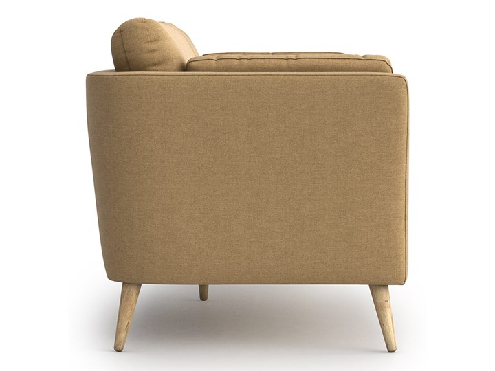 Sofa Jane 3-osobowa, Sandy Szerokość 210 cm Stała konstrukcja Kolor Beżowy Głębokość 87 cm Styl Nowoczesny
