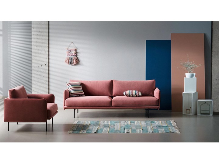 Sofa Uma 3 osobowa, Marshmallow Głębokość 85 cm Szerokość 207 cm Typ Gładkie