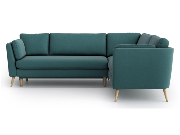 Narożnik Jane z funkcją spania, Amazon, lewy Szerokość 249 cm Prawostronne Kolor Turkusowy