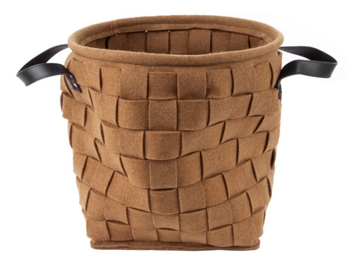 Brązowy kosz do przechowywania z uchwytami PT LIVING Storage Bag, ⌀ 34 cm