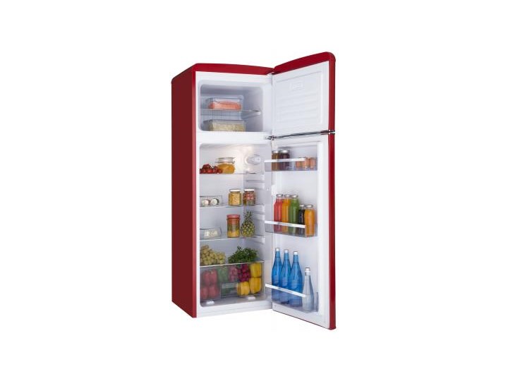 Lodówka AMICA KGC15630R Retro Szerokość 50 cm Wysokość 144 cm Jednodrzwiowe Szerokość 55 cm Szerokość 90 cm Położenie zamrażalnika Na górze