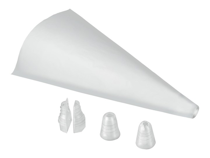Komplet 20 rękawów cukierniczych z 2 nakładkami Metaltex Cake Maker, 41x26 cm Kategoria Dekoracja wypieków