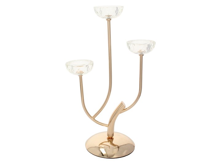 Świecznik Elisabeth gold wys. 44,5cm, 25×16×44,5cm