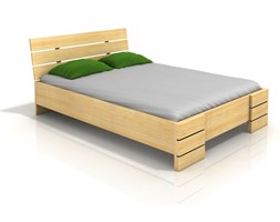 Łóżko sosnowe SANDEMO wysokie ze skrzynią 160x200 Łóżko drewniane
