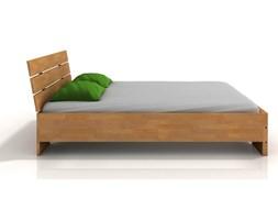 Łóżko bukowe SANDEMO wysokie 140x200 Łóżko drewniane